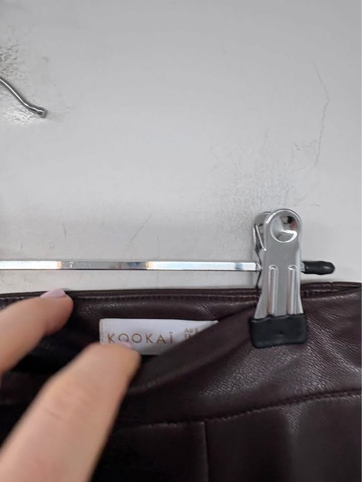 Kookai Faux Leather Pants - Size 6
