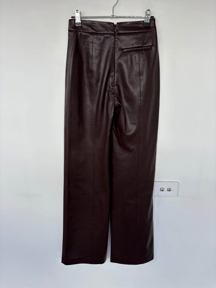 Kookai Faux Leather Pants - Size 6