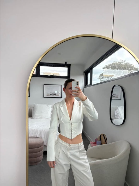House of CB Blazer Top - size small