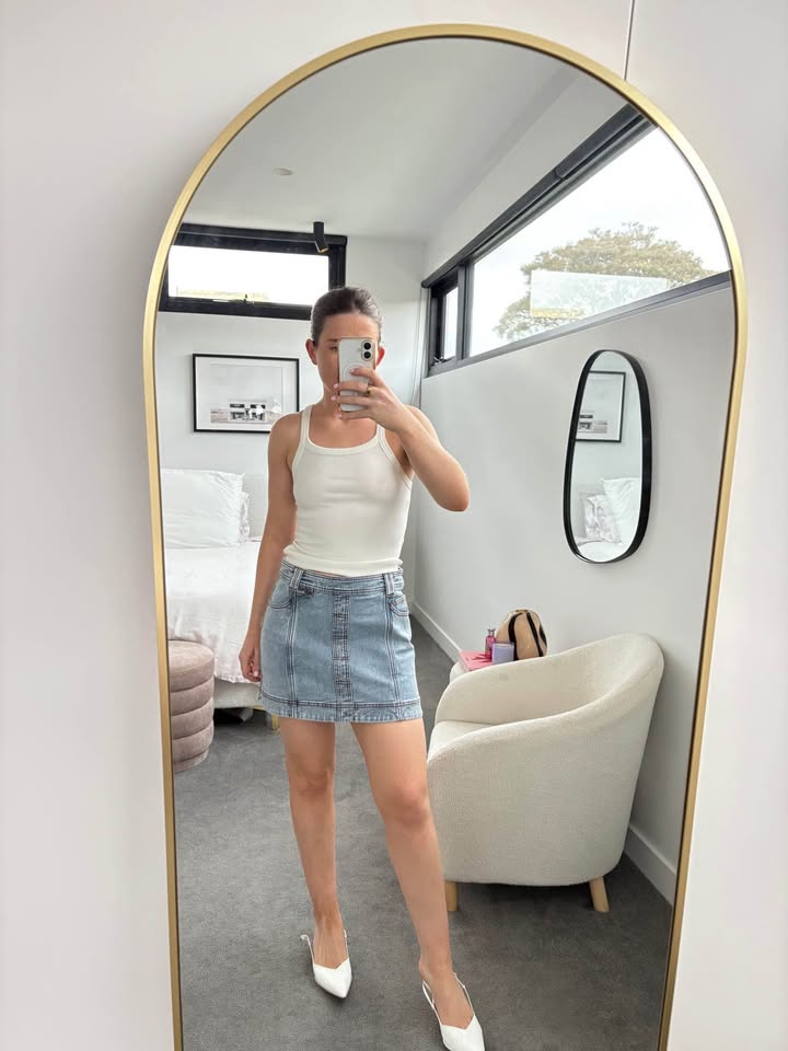 Aje Denim Skirt - size 8