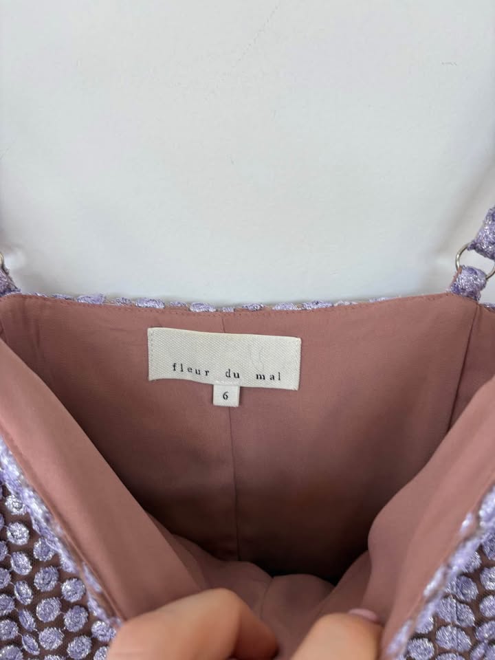 Fleur De Mal Mini Dress - size 6