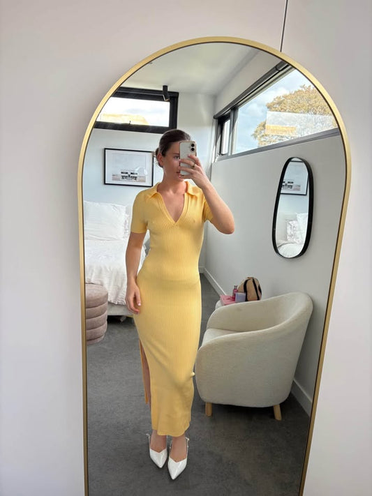 Lover Knit Polo Dress - size 8