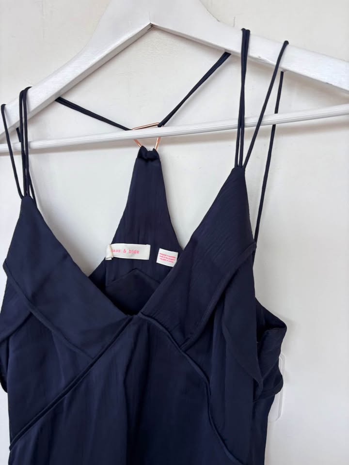 Sass and Bide Navy Dress - size 8 BNWT