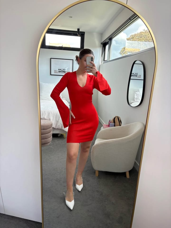 Solace London Knit Mini Dress - size 8 BNWT