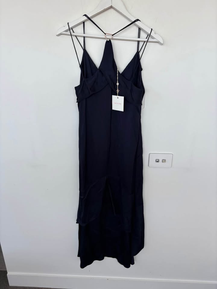 Sass and Bide Navy Dress - size 8 BNWT