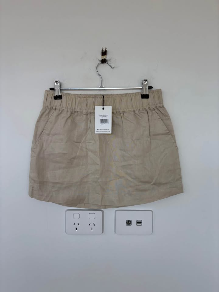 Vacay Linen Mini Skirt - size xs BNWT