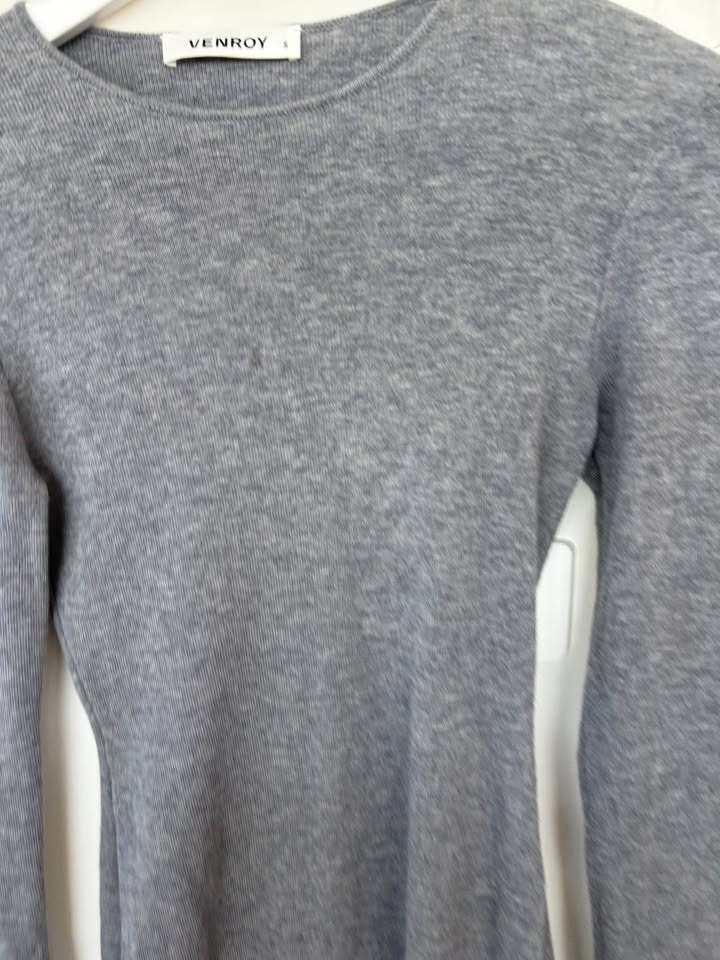 Venroy Cashmere Wool Mini Dress - size small