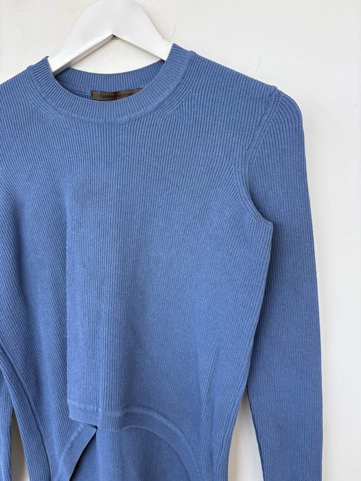 Scanlan Theodore Crepe Knit Jumper - size SM