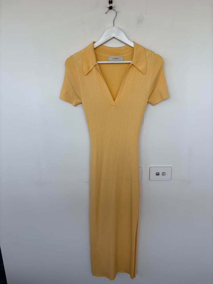Lover Knit Polo Dress - size 8