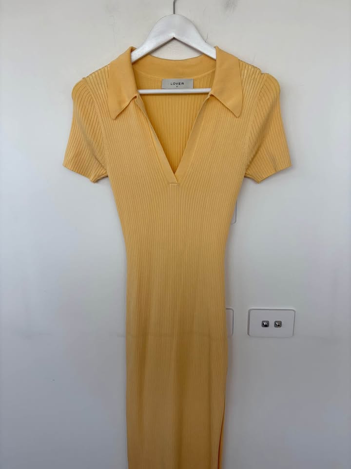 Lover Knit Polo Dress - size 8