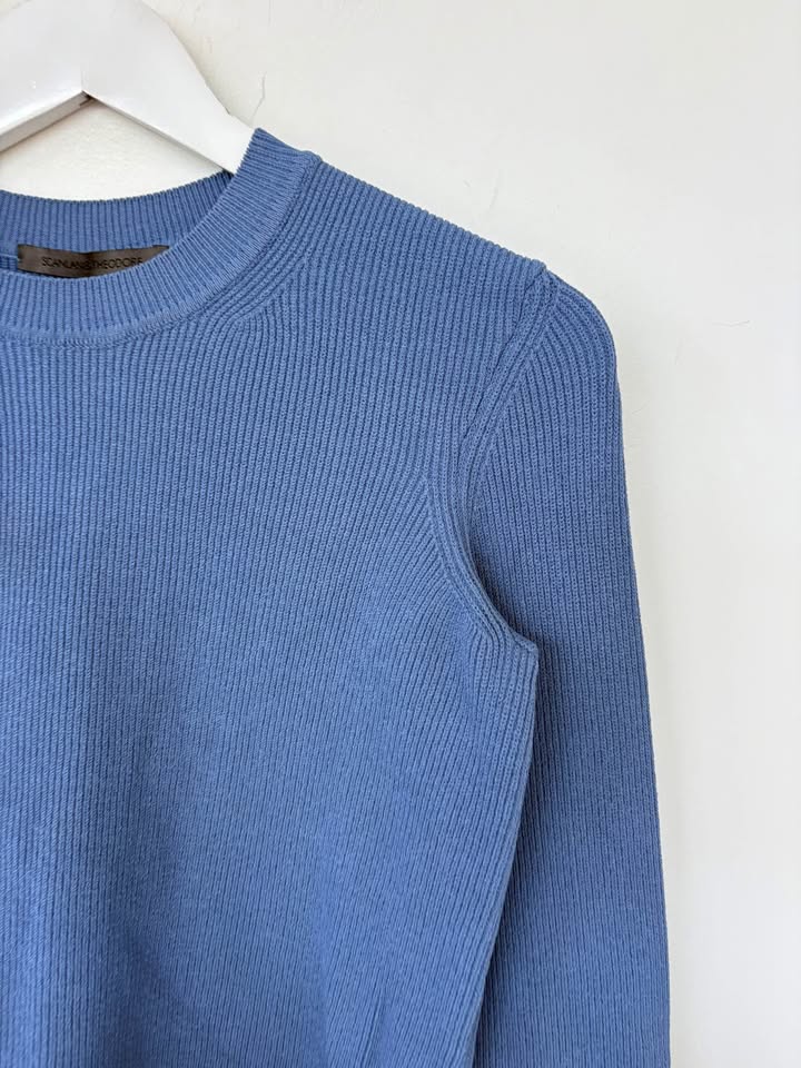 Scanlan Theodore Crepe Knit Jumper - size SM
