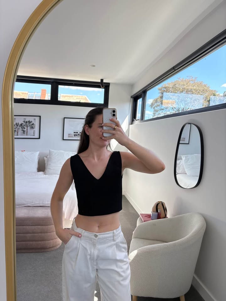 Scanlan Theodore Crepe Knit Top - size medium