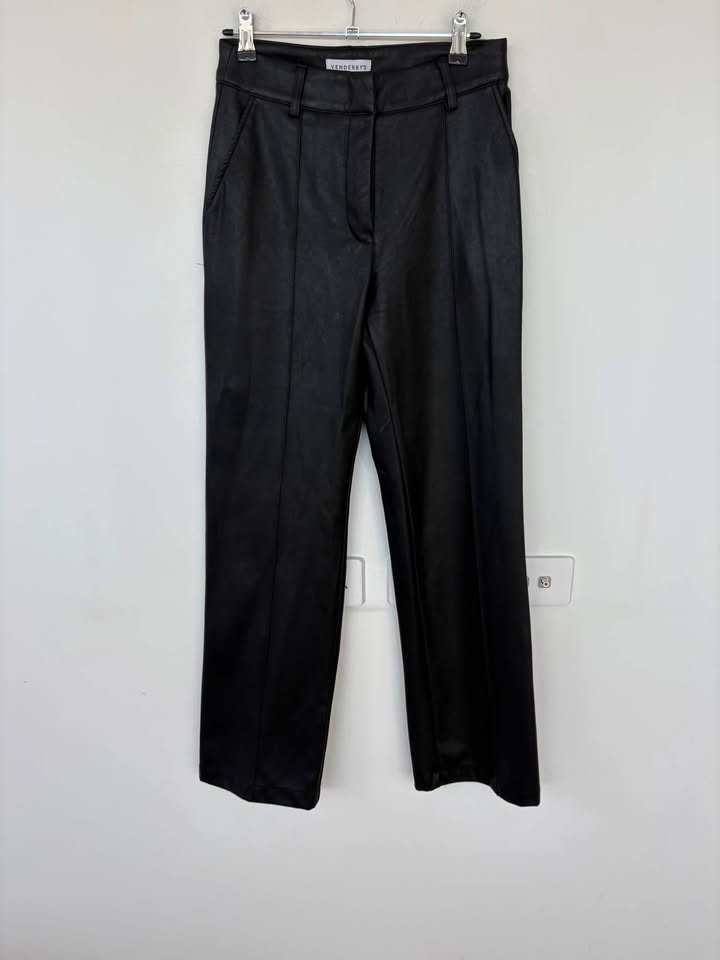 Venderbys Faux Leather Pant - size extra small