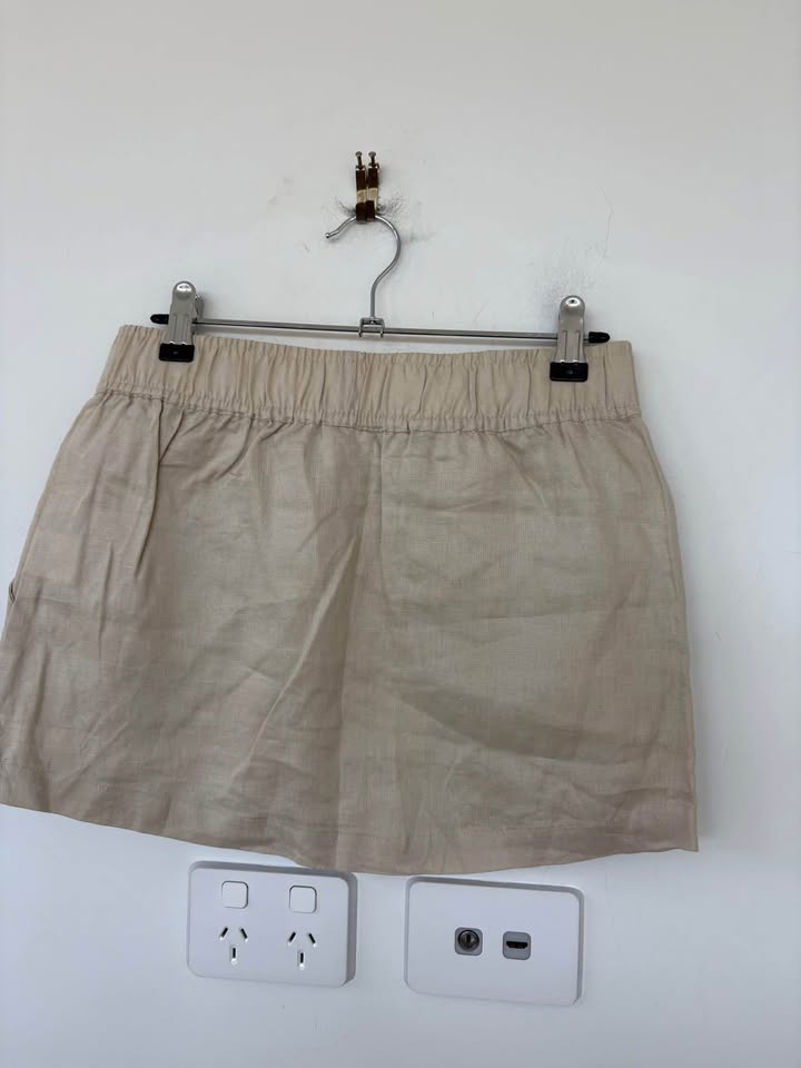 Vacay Linen Mini Skirt - size xs BNWT