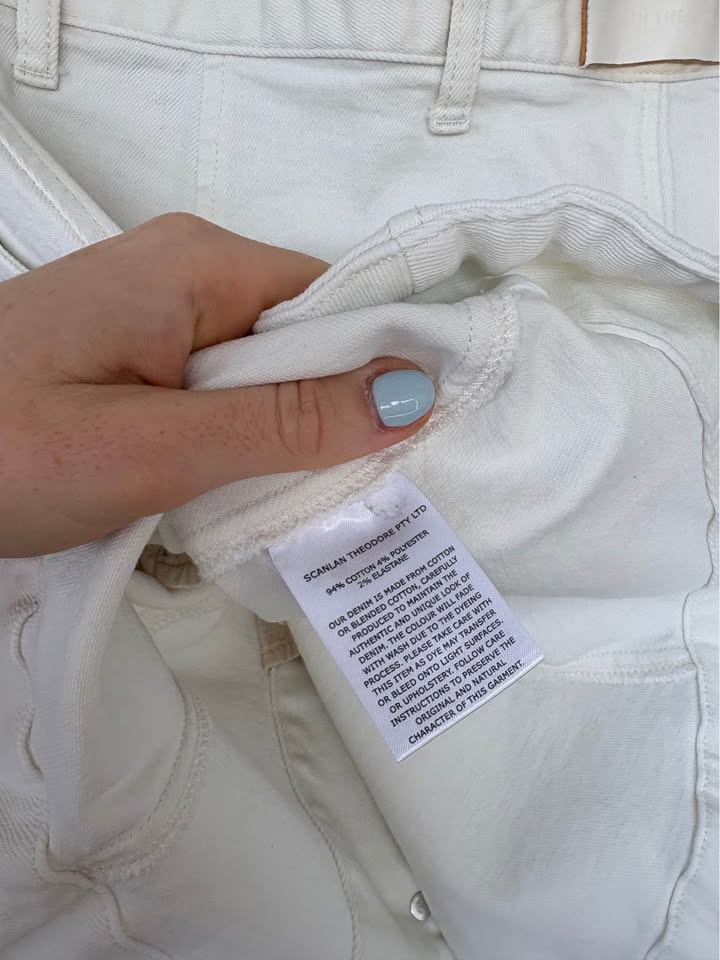 Scanlan Theodore Denim Mini Skirt - size 8