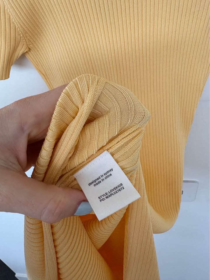 Lover Knit Polo Dress - size 8