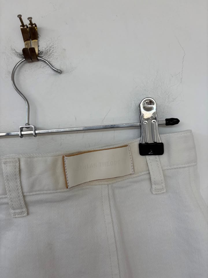 Scanlan Theodore Denim Mini Skirt - size 8