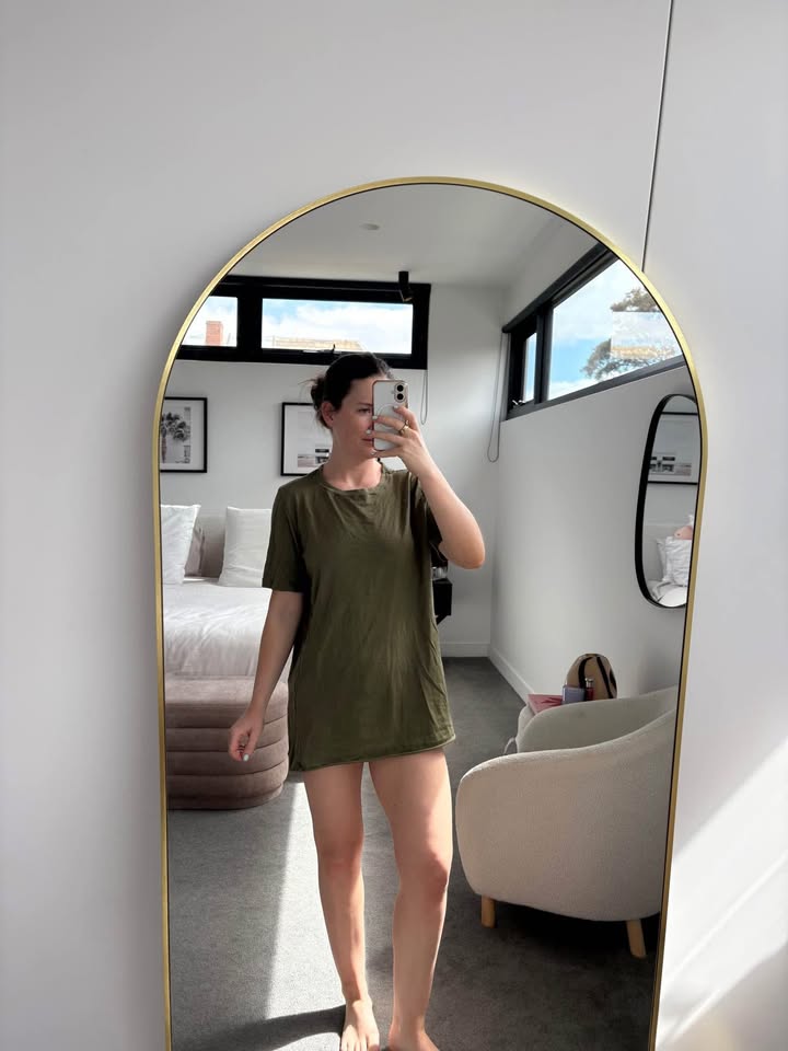 Bassike Tee Dress - size medium