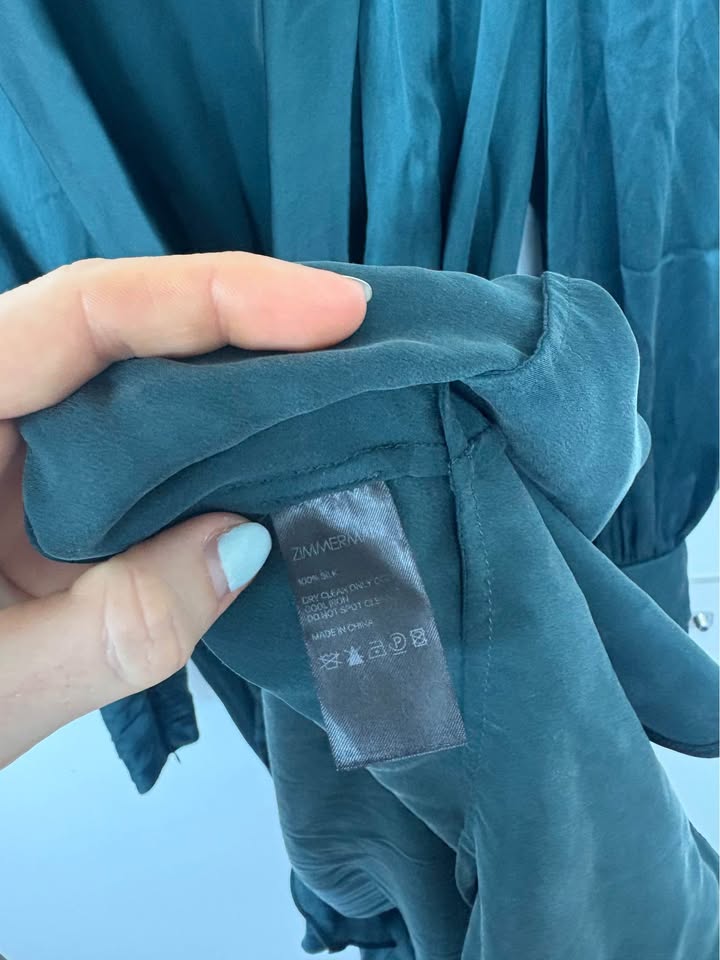 ZIMMERMANN Silk Wrap Dress - size 0