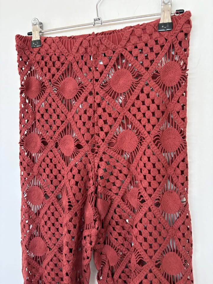 Sara Cristina Crochet Pants - size small