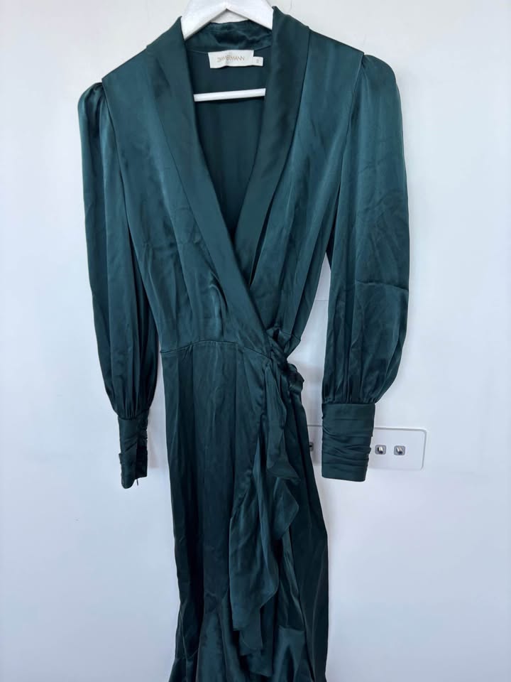 ZIMMERMANN Silk Wrap Dress - size 0