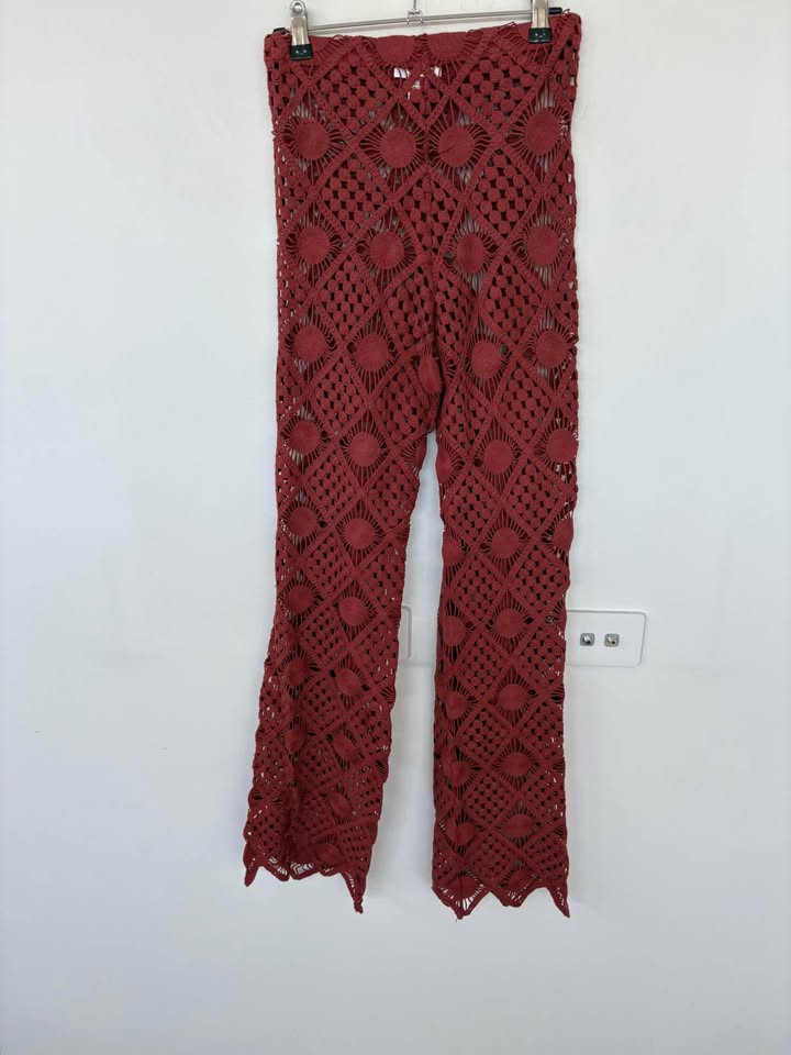 Sara Cristina Crochet Pants - size small