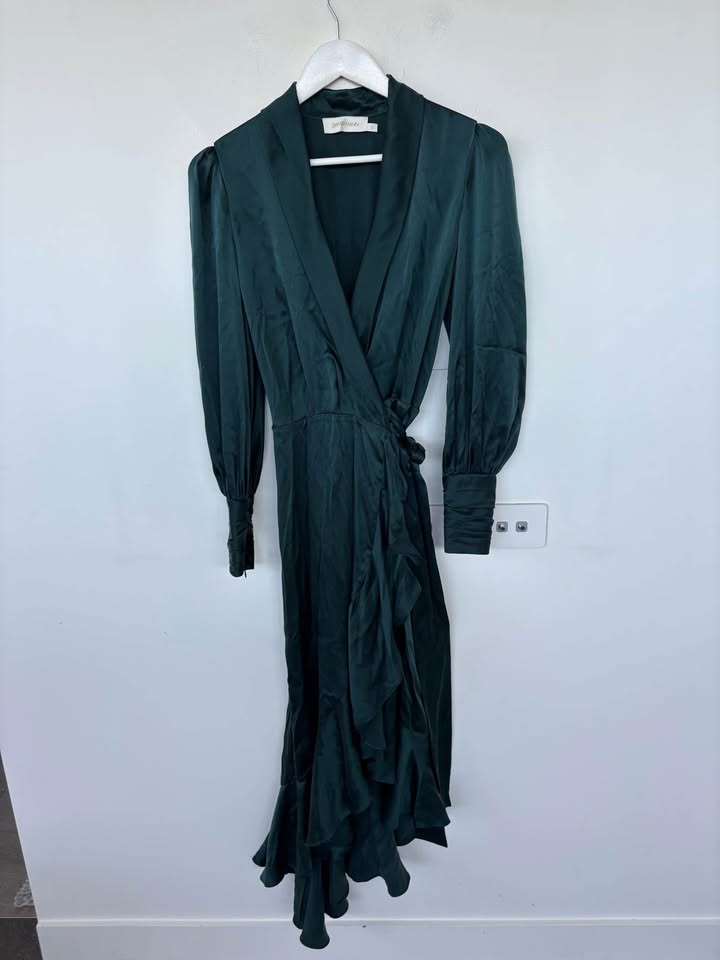 ZIMMERMANN Silk Wrap Dress - size 0