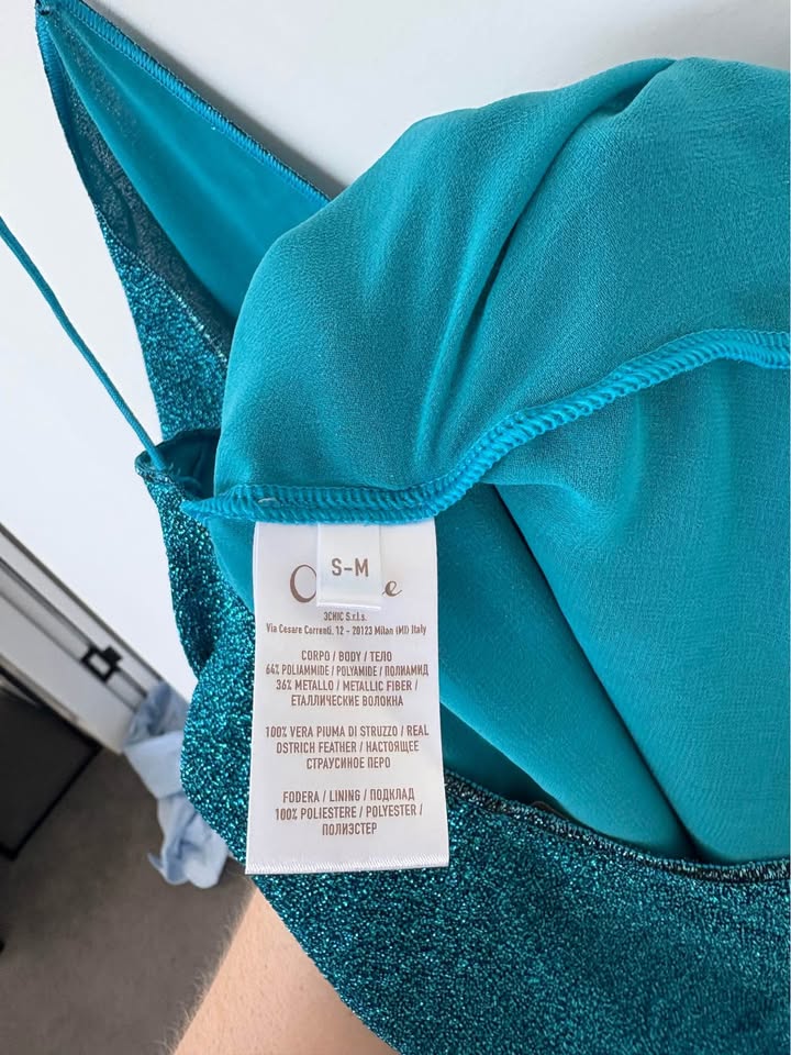 Oseree Sparkly Mini Dress - size S-M