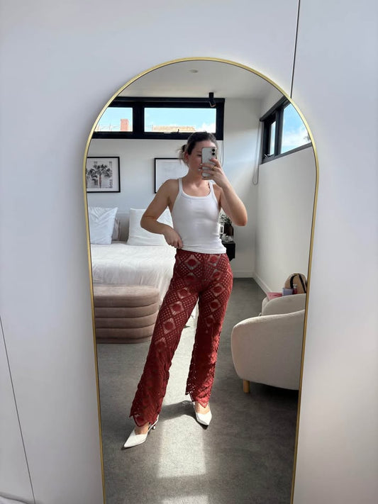 Sara Cristina Crochet Pants - size small