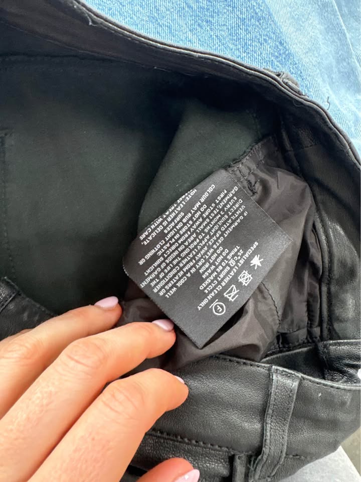 Kookai Leather Pants - Size 36