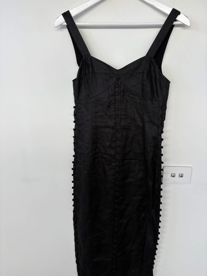 Joslin Black Midi Dress - Size 8 BNWT