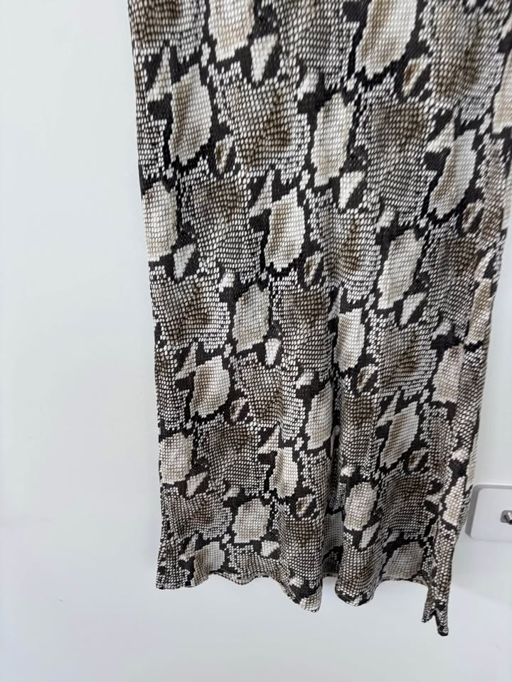 Kookai Snake Print Skirt - Size 34
