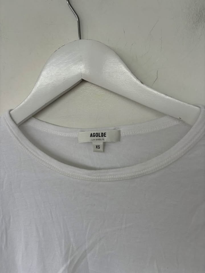 Agolde White Tee - Size XS