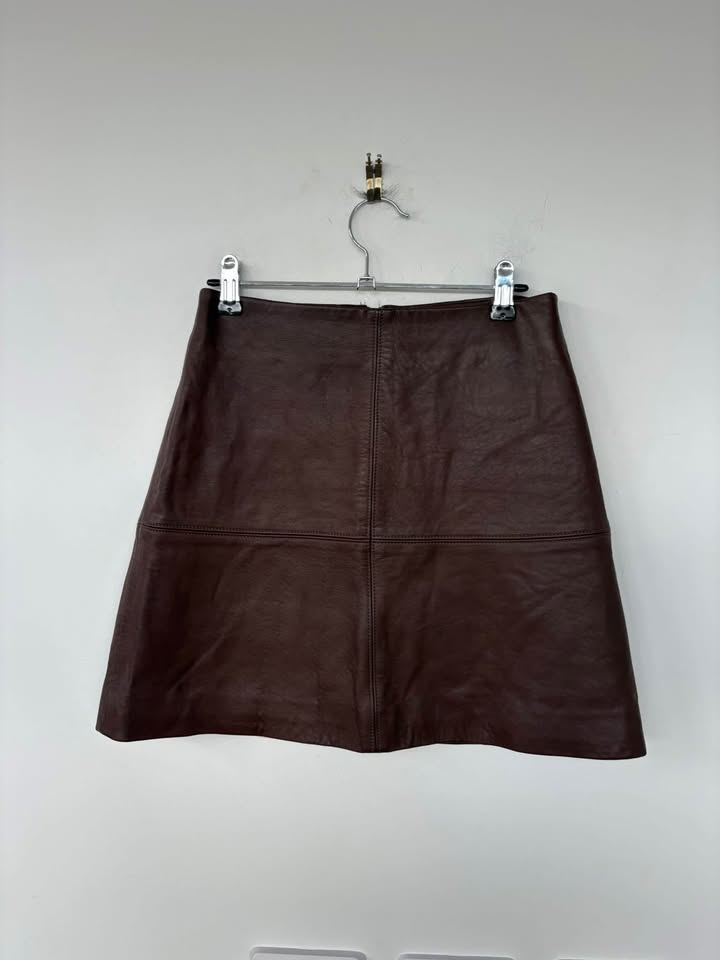 Kookai Leather Skirt - Size 36