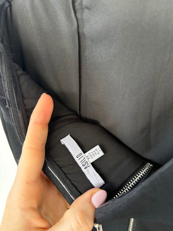 Asilio Black Strapless Dress - Size 8