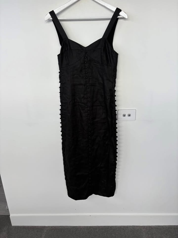 Joslin Black Midi Dress - Size 8 BNWT