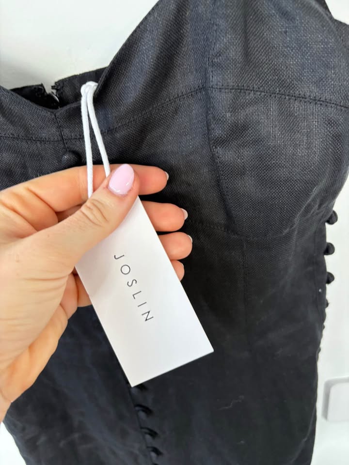 Joslin Black Midi Dress - Size 8 BNWT