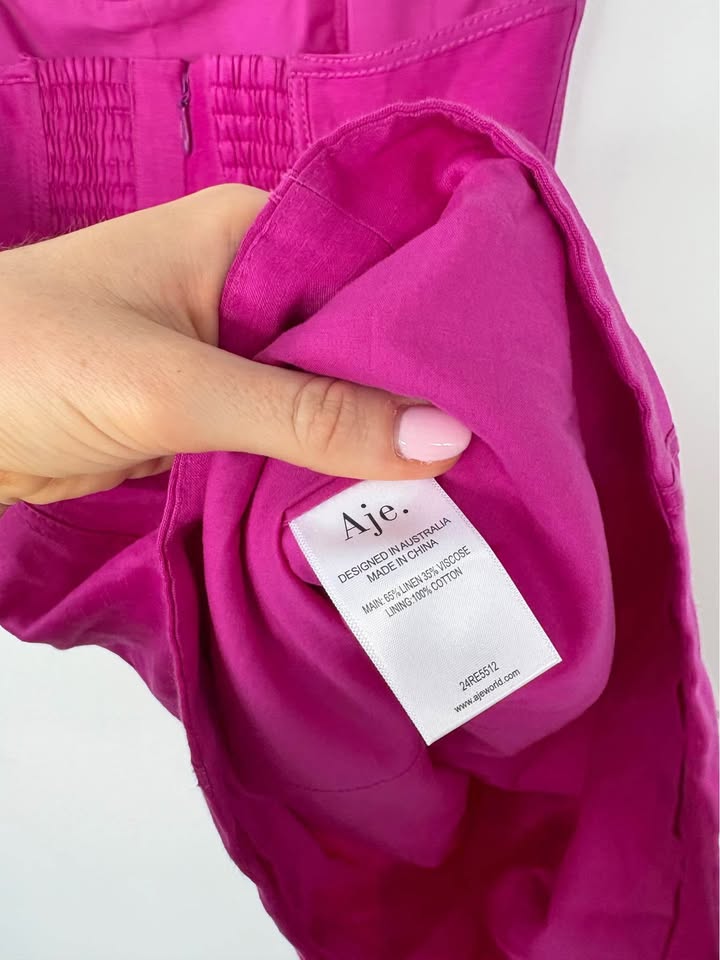 Aje Magenta Dress - Size 8