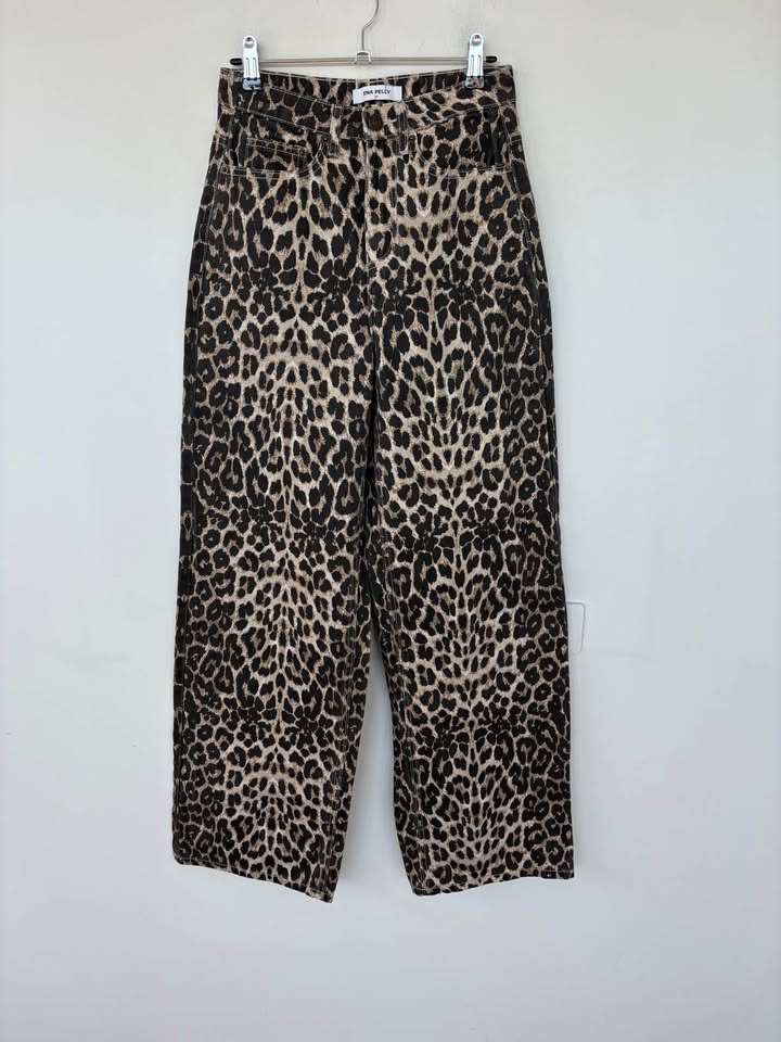 Ena Pelly Animal Print Jeans - Size 24
