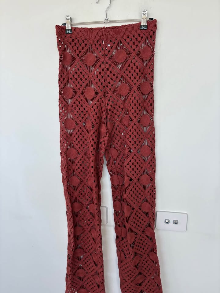 Sara Cristina Crochet Pants - size small