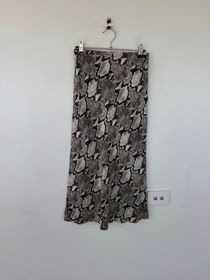 Kookai Snake Print Skirt - Size 34