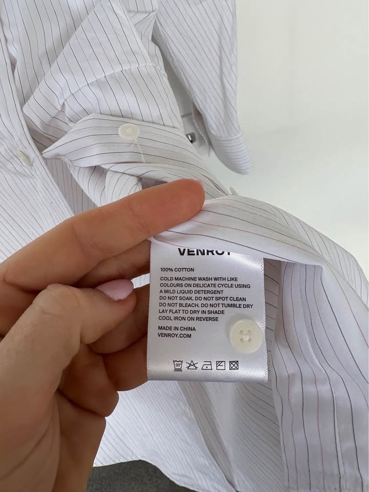 Venroy Pinstripe Mini Dress - Size Small