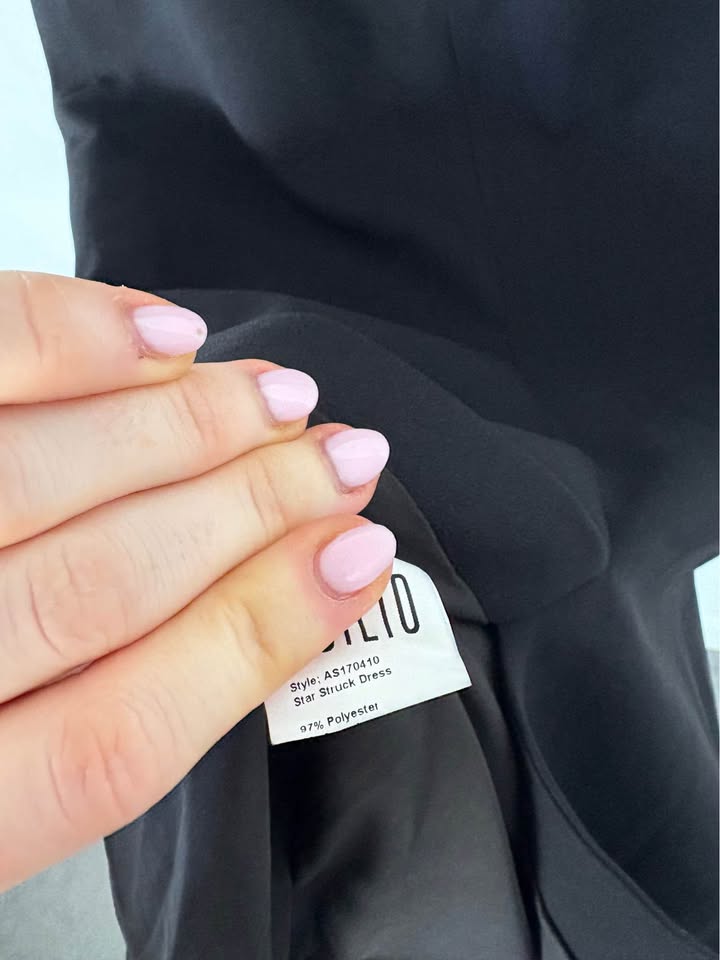 Asilio Black Strapless Dress - Size 8