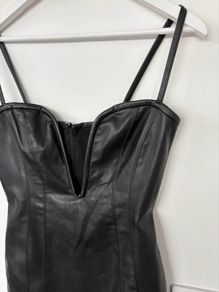 Manning Cartell Leather Mini Dress - Size 10