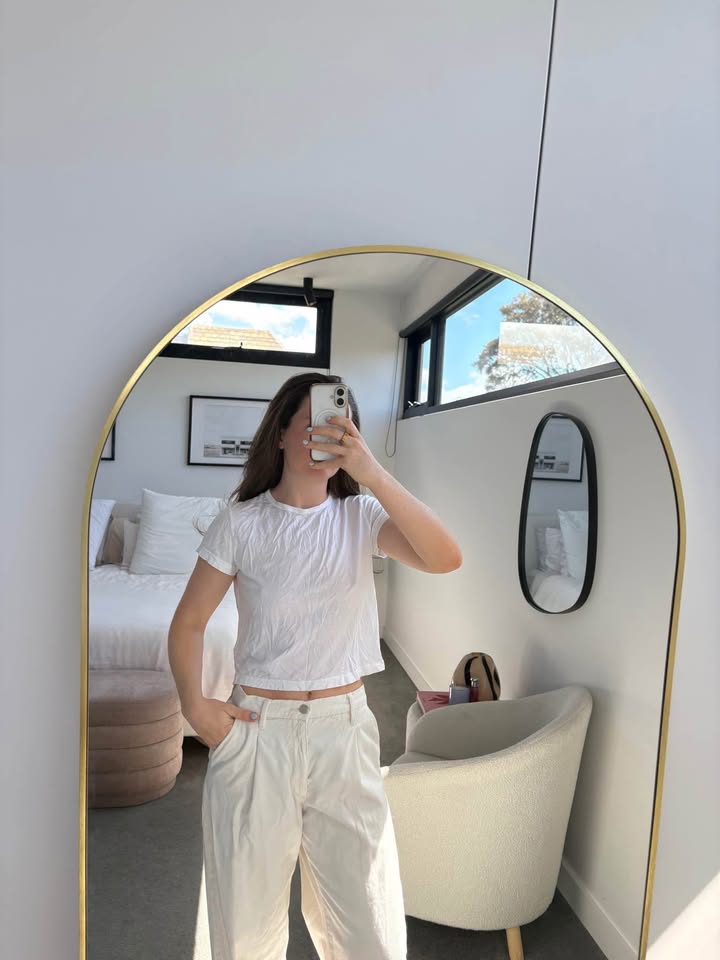Agolde White Tee - Size XS