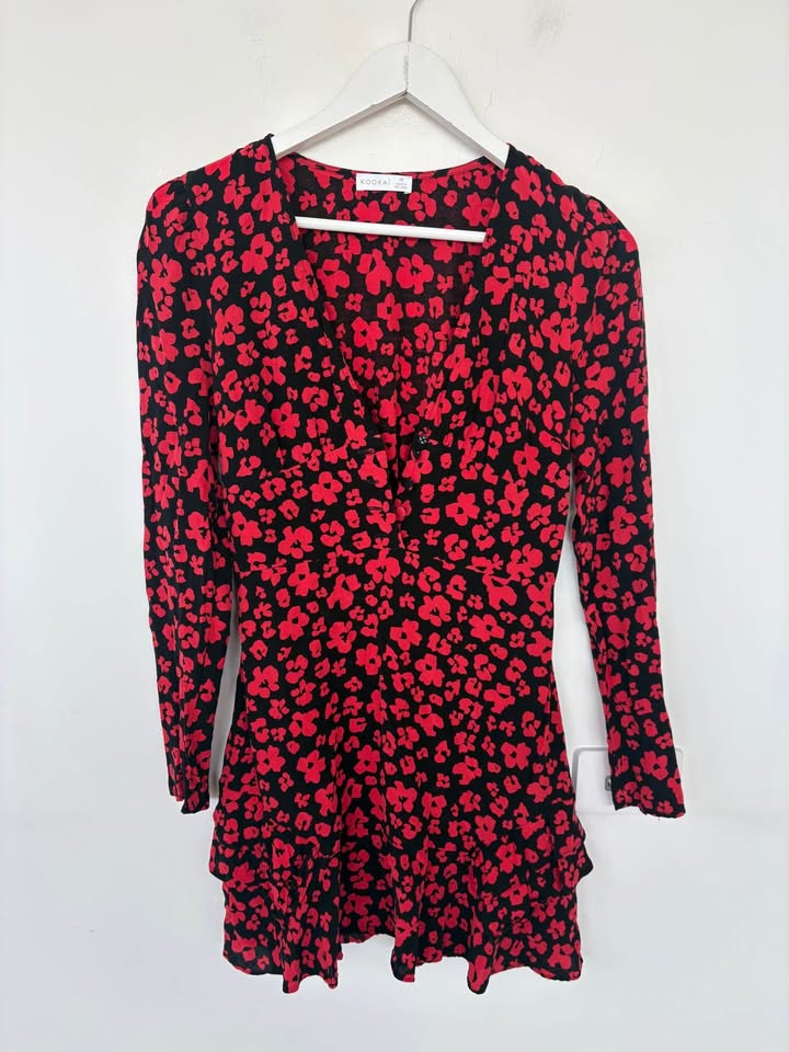 Kookai Floral Mini Dress - Size 36