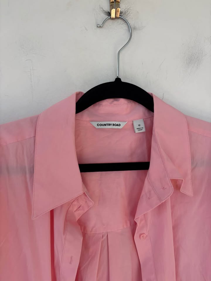 Country Road Pink Shirt - Size 12
