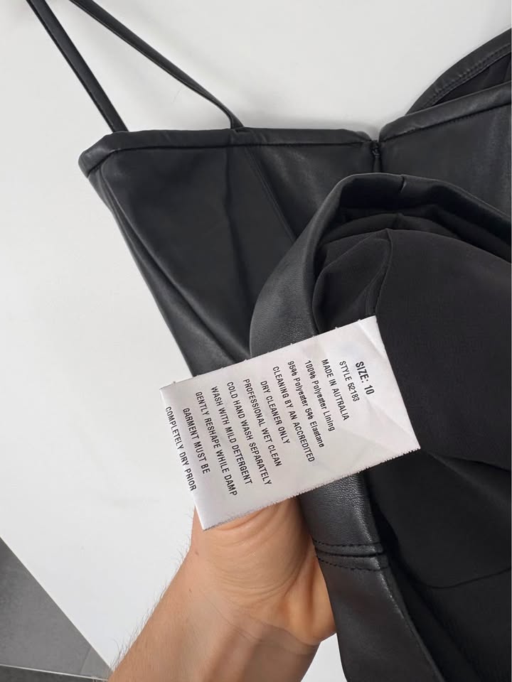 Manning Cartell Leather Mini Dress - Size 10