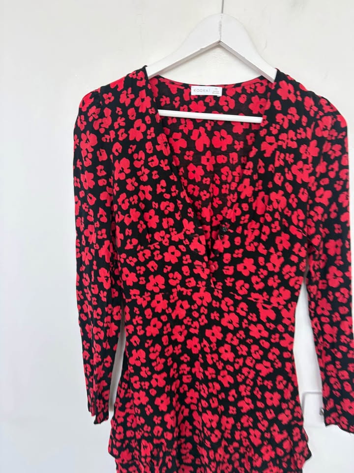 Kookai Floral Mini Dress - Size 36