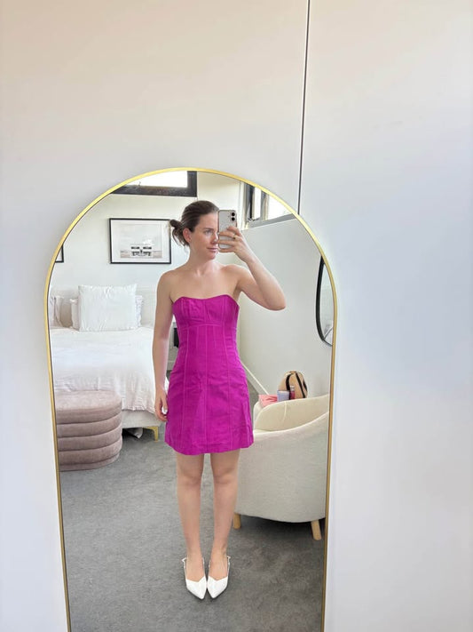 Aje Magenta Dress - Size 8